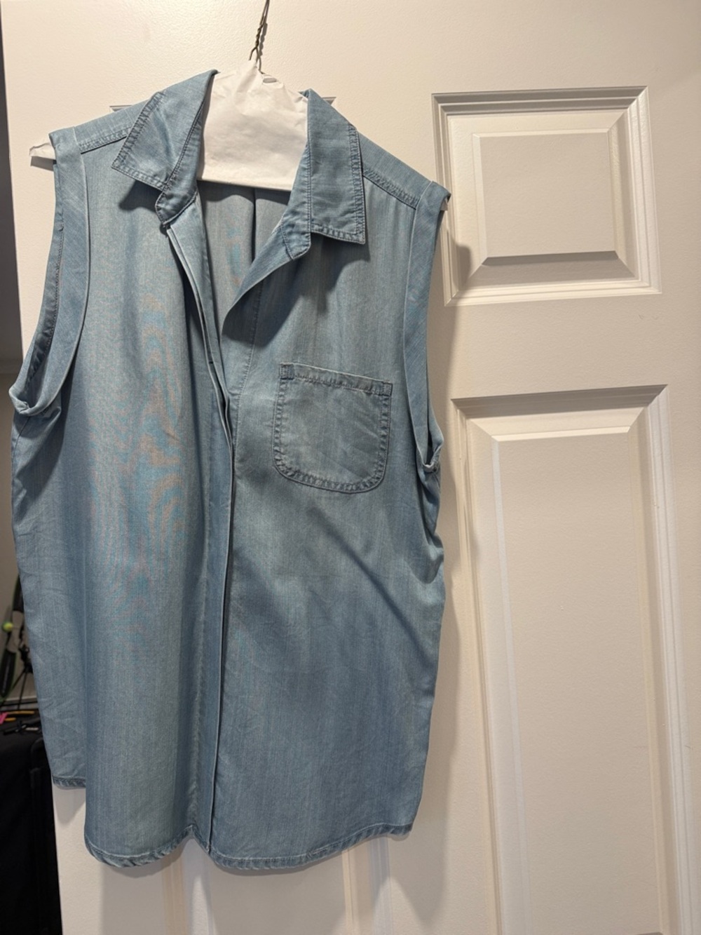 Sam Edelman Sleeveless Denim Top